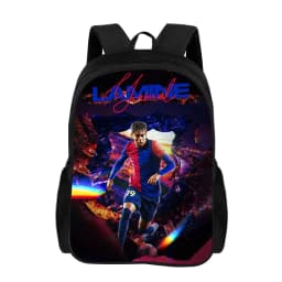 Backpack L-Lamin Yamal for Child Light Weight Child Knapsack Rucksack Best Gift Football Star School Large Capacity Backpack