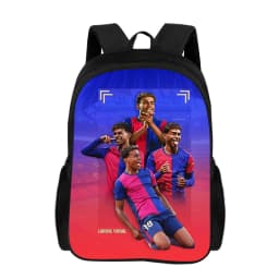 Backpack L-Lamin Yamal for Child Light Weight Child Knapsack Rucksack Best Gift Football Star School Large Capacity Backpack