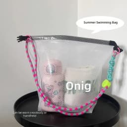 Waterproof Swim Bag with Dry Wet Separation Large Capacity Beach Gym Travel Tote Bag Portable Toiletry Makeup Organizer