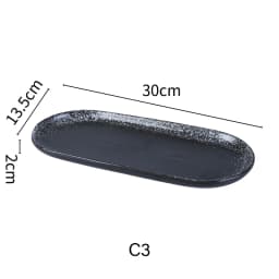Japanese Cuisine Sashimi Cutlery Ceramic Cold Dish Saury Sushi Serving Plate Eel Sashimi Platter Dessert Plate Snack Tray