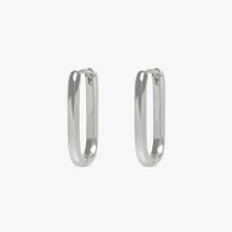2PCS New Gold Color Square Hoop Earrings Women Men Stainless Steel Huggie Minimalist Punk Unisex Rock Earrings Piercing Jewelry