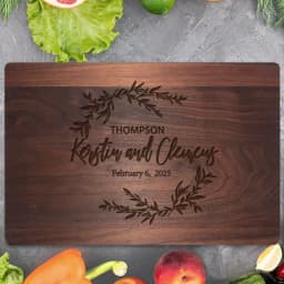 PERSONALIZED GIFT Wooden Cutting Board, Custom Cutting Board for Wedding Gift, Bridal Shower Gift, Housewarming Gift