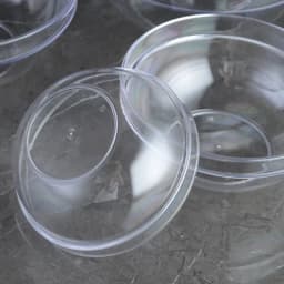 4 PCs/Set Acrylic round Salad Bowl Thickened Transparent Food Grade Plastic Household Tableware Cooking Tools