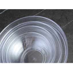 4 PCs/Set Acrylic round Salad Bowl Thickened Transparent Food Grade Plastic Household Tableware Cooking Tools