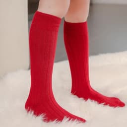 4-12 Years Children Knee-length Socks Spanish Style Autumn Fashion Solid Color Cotton Socks