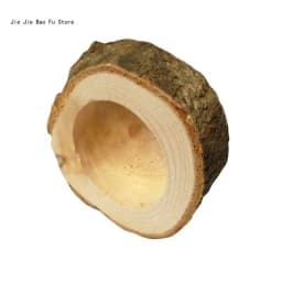 Wooden Stump Candle Holder Plant Flower Plot Ornament Craft Decoration for Birthday Party Valentine's Day Table Decor