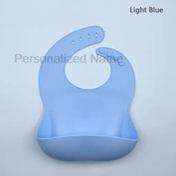 Silicone Baby Bib for Babies & Toddlers Waterproof Silicone Bibs Soft With Food Catcher Pocket for Boys & Girls Free Custom Logo