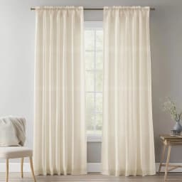Natural Linen Voile Curtain 132CM Drop Net Curtains Light Filtering Window Sheer Shades Sheer Curtains for Bedroom Living Room