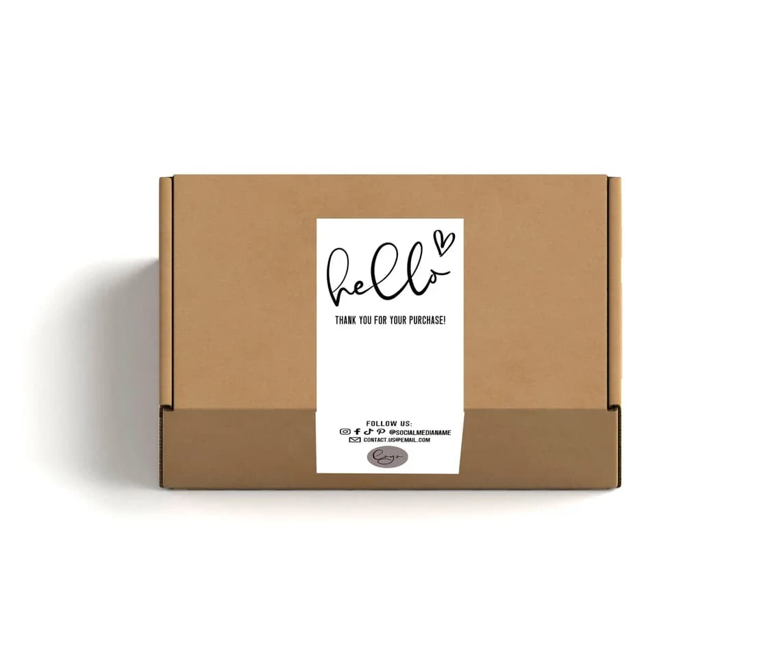 Custom Packaging Labels Personalized Box Seals Stickers for Small Business Logo Wedding Decoration Party Gift DIY Design