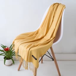 2024 Fashion Solid Color Women Thin Tassel Long Scarf Hijabs Lady Shawls Cashmere Like Pashmina Hijabs Scarves Wraps