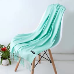2024 Fashion Solid Color Women Thin Tassel Long Scarf Hijabs Lady Shawls Cashmere Like Pashmina Hijabs Scarves Wraps