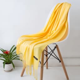 2024 Fashion Solid Color Women Thin Tassel Long Scarf Hijabs Lady Shawls Cashmere Like Pashmina Hijabs Scarves Wraps