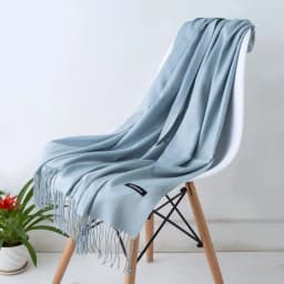 2024 Fashion Solid Color Women Thin Tassel Long Scarf Hijabs Lady Shawls Cashmere Like Pashmina Hijabs Scarves Wraps