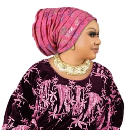 Muslim Headscarf Hat Turbante Mujer African Headpiece Glitter Full Body Pleated Turban Cap for Women 2023 Lady Head Wraps