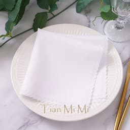 10pcs Napkins Cloth Linen Polyester Diner Handkerchief Hanky for Wedding Party Birthday Banquet Restaurant Supplies 30cm X 30cm