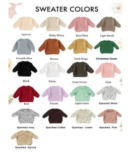 Personalized Baby Sweater handmade thread mixcolor Name Custom Name Sweater Newborn Girl Coming Outfit winter baby girl clothes