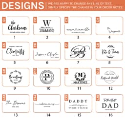 Personalized Wooden Cutting Board Engraved Housewarming Kitchen Gift Father's Day Best Dad Present Wedding Keepsake for Couple