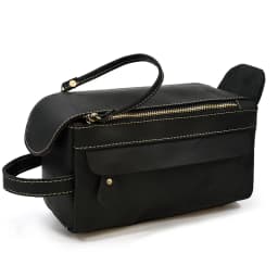 Fashion High Quality Small Travel Bag Crazy Horse Leather Travel Wallet Storage Bag Washing Make Up Bag For Travel toiletry bag