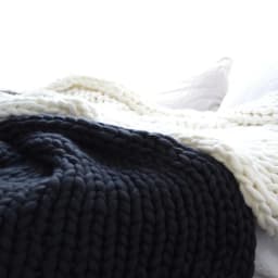 Chunky Yarn Blanket for Bed Hand Woven Sofa Throw Blankets Knitted Warm Grey Beige Air Condition Blankets Bed Sofa Decorative