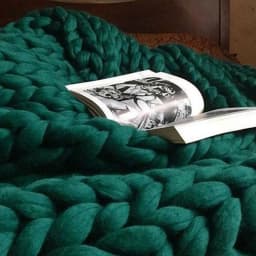 Chunky Yarn Blanket for Bed Hand Woven Sofa Throw Blankets Knitted Warm Grey Beige Air Condition Blankets Bed Sofa Decorative