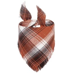 Plaid Tassel Dog Bandana Pet Dog Triangle Scarf Collar Dog Accessories for Large Dogs