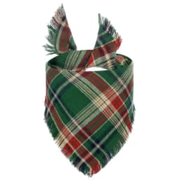 Plaid Tassel Dog Bandana Pet Dog Triangle Scarf Collar Dog Accessories for Large Dogs