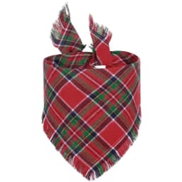 Plaid Tassel Dog Bandana Pet Dog Triangle Scarf Collar Dog Accessories for Large Dogs