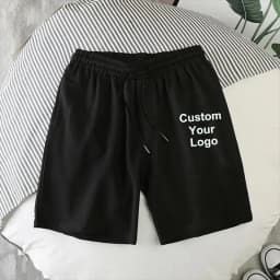 New Men's Custom Your Logo Quick-drying Short Pants Summer Sports Jogging Loose Fitness Shorts Mesh Breathable Beach Shorts