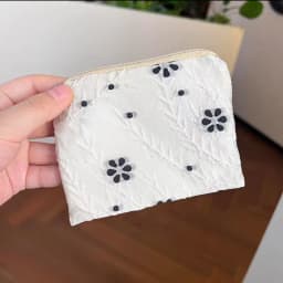 Mini Small Zipper Coin Purse Women Cute Floral Clutch Purse Lipstick Bag Key Wallet Lady Cotton Travel Makeup Storage Bag Pouch