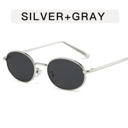 Oval Shape Sunglasses for Women Korean Fashion UV Protection Designer Sunglass Woman Beach Playing Men's Glasses