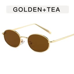 Oval Shape Sunglasses for Women Korean Fashion UV Protection Designer Sunglass Woman Beach Playing Men's Glasses