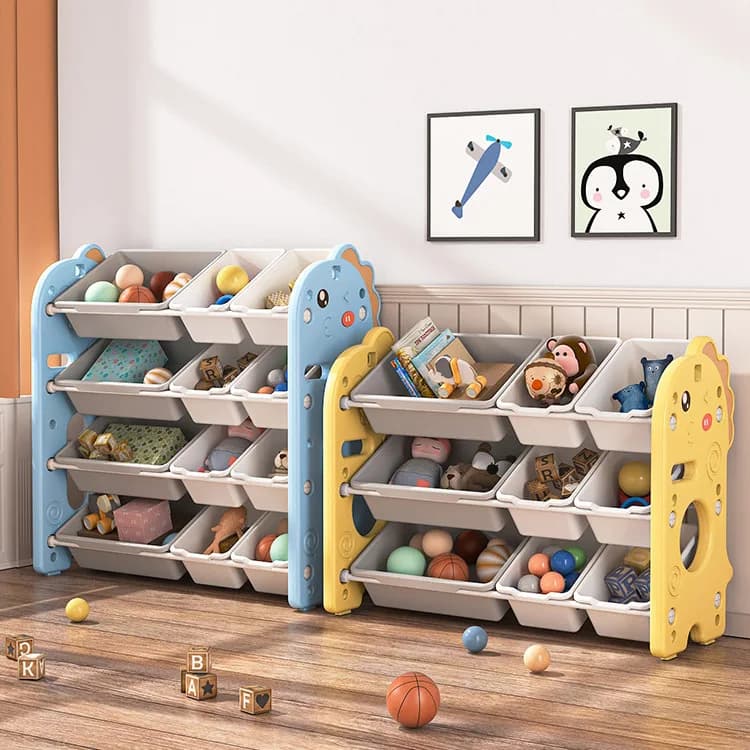 Children's toys shelving shelves baby tidying boxes multi-storey large-capacity home kindergarten lockers bookshelves