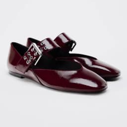 Spring 2026 Women's Flat Shoes Black Buckle Decorated Leopard Print Ballet Style Fashionable Korean Version Single Shoes