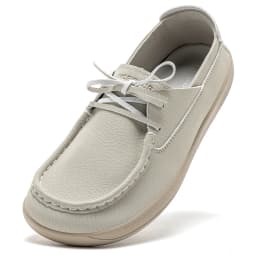 HOBIBEAR Women Barefoot Loafers Slip on Wide Width Shoes Adjustable Zero Drop Round Toe Flats