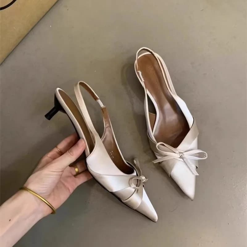 Spring and Summer Elegant Sexy Pointed Butterfly Party High-heeled Sandals Fashionable Best Selling New Comfortablewomen's Shoes