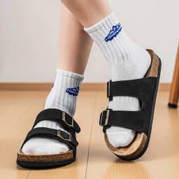 Men's And Women's Large Size Clogs Fashion Outdoor Shoes Classic Cork Suede Slide Sandals with Arch Support Mules Slippers for B
