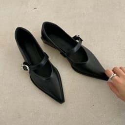2024 New Mary Jane Shoes Spring Autumn Pointed Toe Low Heel Women Shallow Single Pumps Women Fashion Buckle Shoes