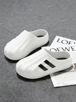 Sandals for Men Summer Men's Closed-Toe Slip-On Clogs Waterproof Soft Thick Sole Indoor Outdoor Dual Use Breathable Casual Shoes