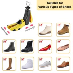 Shoe Stretcher Height/Length Adjustable with Shoe Horn for Flat Shoes Casual Shoes Canvas Shoes Sport Shoes