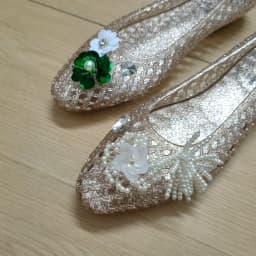 Fashionable Crystal Slippers for Women, Mesh Flat Sandals with a High-End Feel, Korean Crystal Jelly Shoes, Pointed Toe Shallow Single Shoes for Women