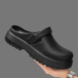 Thick-Soled Slippers for Men 2026 Summer New Style Slip-On Lazy Outdoor Non-Slip Height-Increasing Retro Closed-Toe Slippers