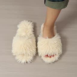 Women's Indoor Slippers 2025 Autumn and Winter New Faux Fur Home Lazy Shoes Soft Sole Girls Fashion Warm Fluffy Slides