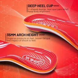 Orthopedic Sport Insole Plantar Fasciitis Flat Foot High Arch Support Men Women Sneaker Orthotic Plantillas Insert Shoe Sole