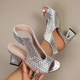 Fish Mouth Open Toe Fashion Casual High Heel Sandals for Women 2026 Summer New Comfortable Versatile Shallow Mouth Elegant Pumps