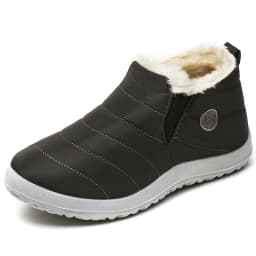 Women Boots Waterproof Winter Boots Fur Shoes Women Slip On Ankle Boots Snow Botas Mujer 2025 Winter Shoes Couple Short Boot