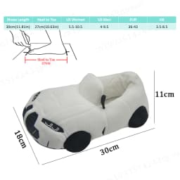 2025 New Multi-style Car-shaped Plush Shoes Winter Autumn Sport Car Stuffed Shoes Men Women Indoor House Slipper Christmas Gift