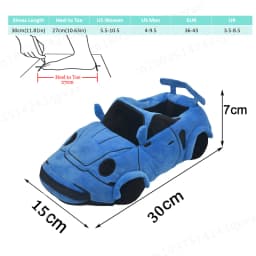2025 New Multi-style Car-shaped Plush Shoes Winter Autumn Sport Car Stuffed Shoes Men Women Indoor House Slipper Christmas Gift