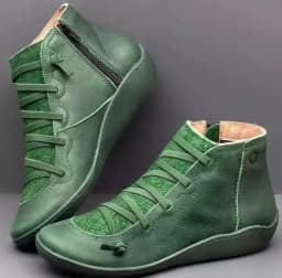 2025 for Women Lace Up Boots Snow Boots Woman Short Vintage Boots Mujer Botas Non-slip Shoes Socofy Chaussures Femmes