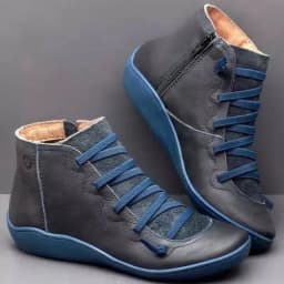 2025 for Women Lace Up Boots Snow Boots Woman Short Vintage Boots Mujer Botas Non-slip Shoes Socofy Chaussures Femmes