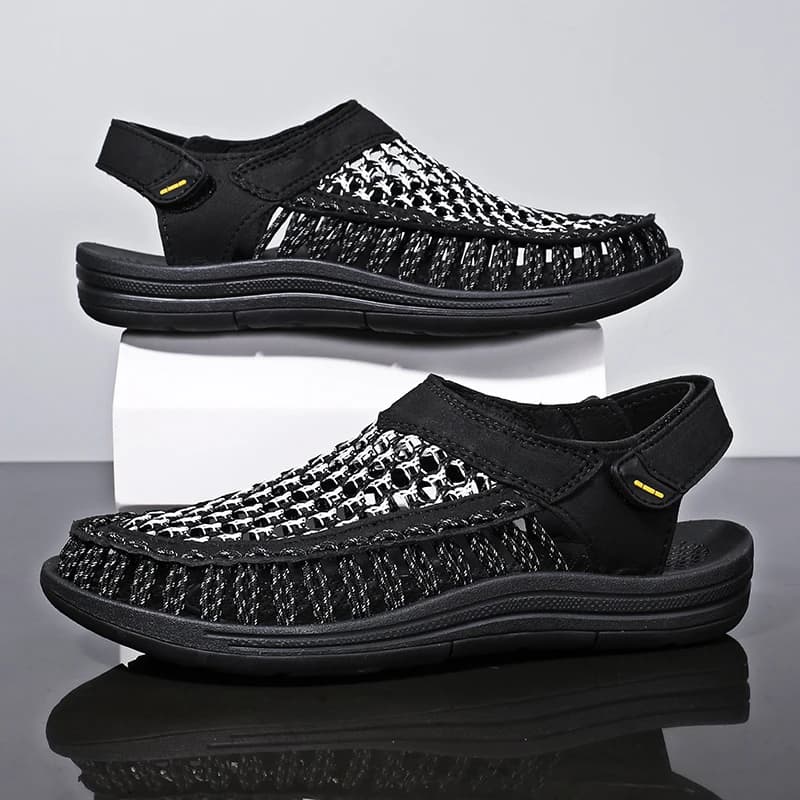 Summer New Sandals Men's Brand Designer Fashion Casual Outdoor Waders Large Size Hand-woven High Quality Beach Sandals For Men